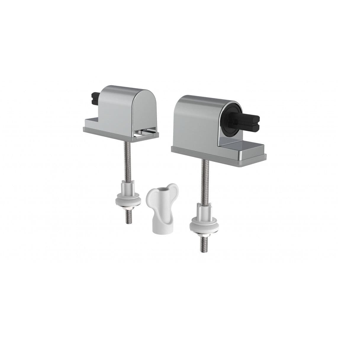 082100 fixation pour abattant WC en Duroplast avec frein de chute vue 1