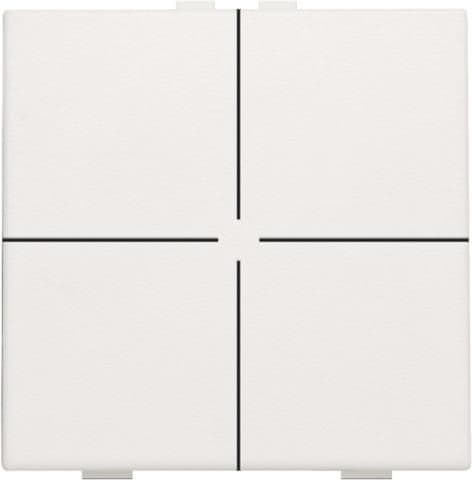 Bouton - poussoir quadruple pour Niko Home control Blanc vue 1