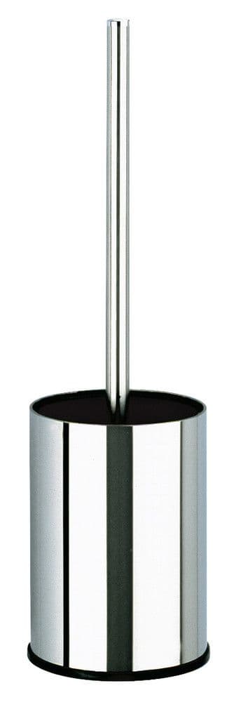 Delabie porte à balai WC sans couvercle inox 304 poli brillant blocage antivol vue 1