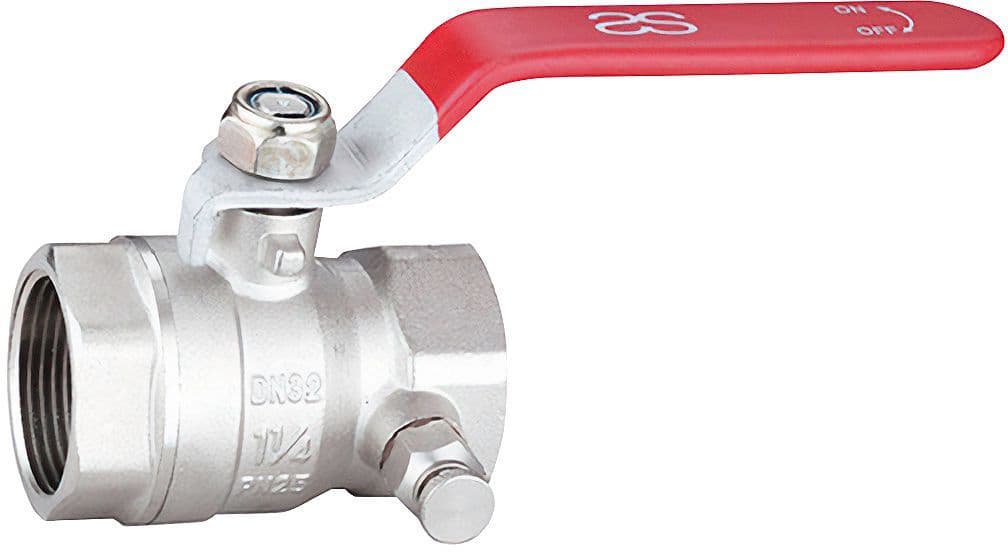 ROBINET A BILLE PASSAGE INTEGRAL AVEC PURGEUR FF 6/4" vue 1