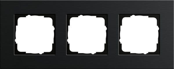 Cadre de finition Gira Esprit Aluminium Noir (anodisé) - Aluminium anodisé vue 1