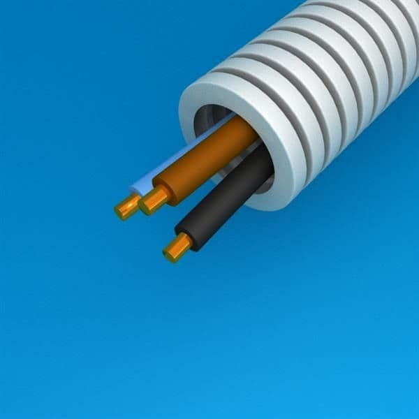 Tube précâblé Vob 3G4 diamètre 20mm en rouleau de 100m vue 1
