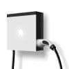 Smappee - chargeur autonome EV One blach monophasé ou triphasé jusqu'à 22kW livré avec ancre 8m cabl vue 1