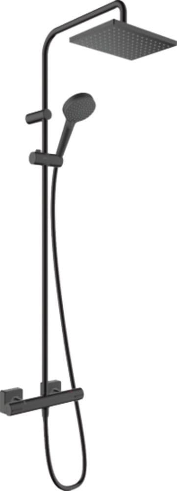 Hansgrohe Vernis Shape Showerpipe 230 1 jet thermostatique noir mat vue 1