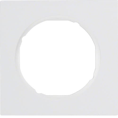 Plaque de recouvrement 1 poste Berker R.3 Blanc polaire, brillant vue 1