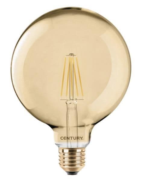 Lampe filament Led dorée globe - 12W - E27 - 2200K - 1350lm - dimmable - IP20 vue 1