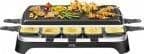Raclette grill ambiance inox & design, 1350W, rectangulaire 40 x 20cm, 10 coupelles vue 1