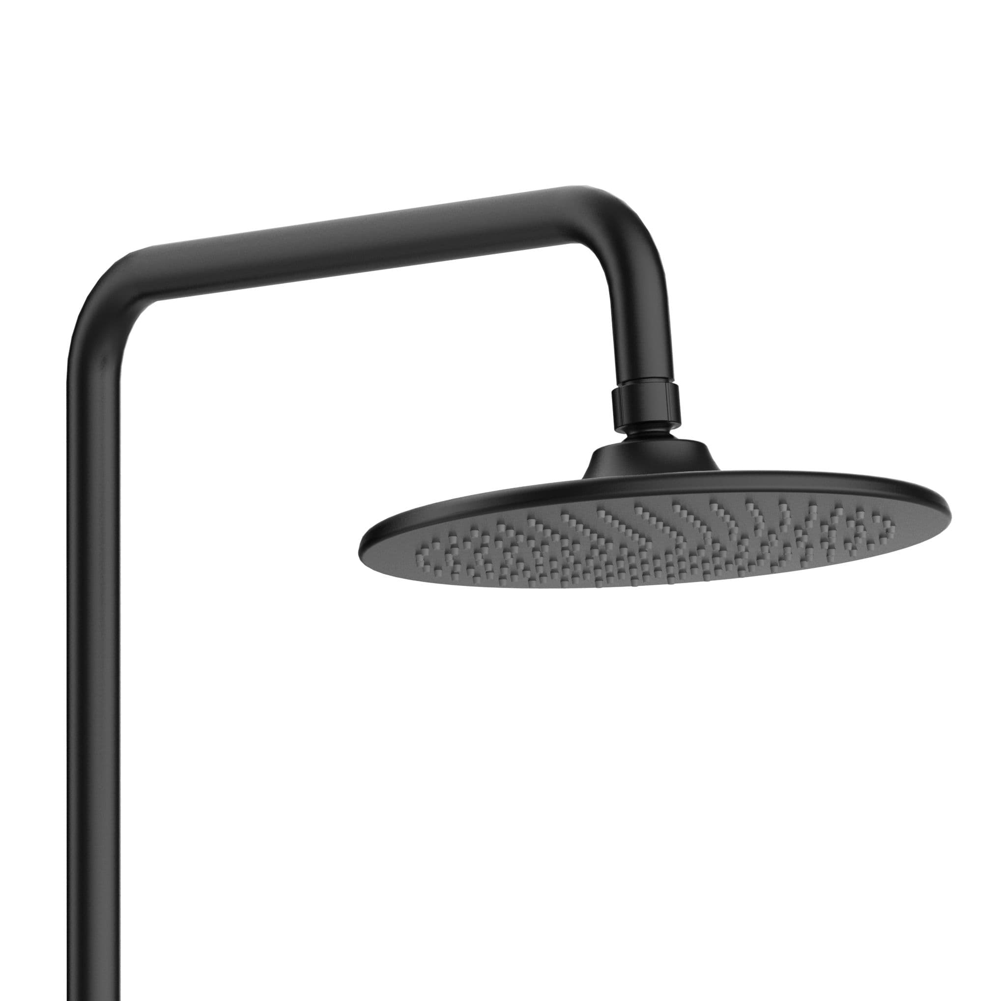 ALONI OPTIMA RONDO SET DE DOUCHE À JETS DE PLUIE – THERMOSTATIQUE – MONTAGE APPARENT – BELGAQUA – NOIR MAT vue 1