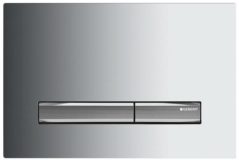 PLAQUE DE COMMANDE 2 TOUCHES SIGMA50 GEBERIT CHROME vue 1