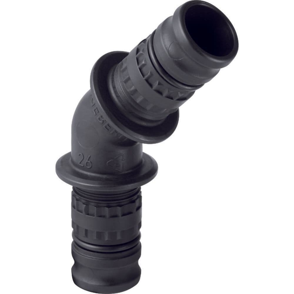 Geberit Mepla raccord coude 45° PVDF 75 vue 1