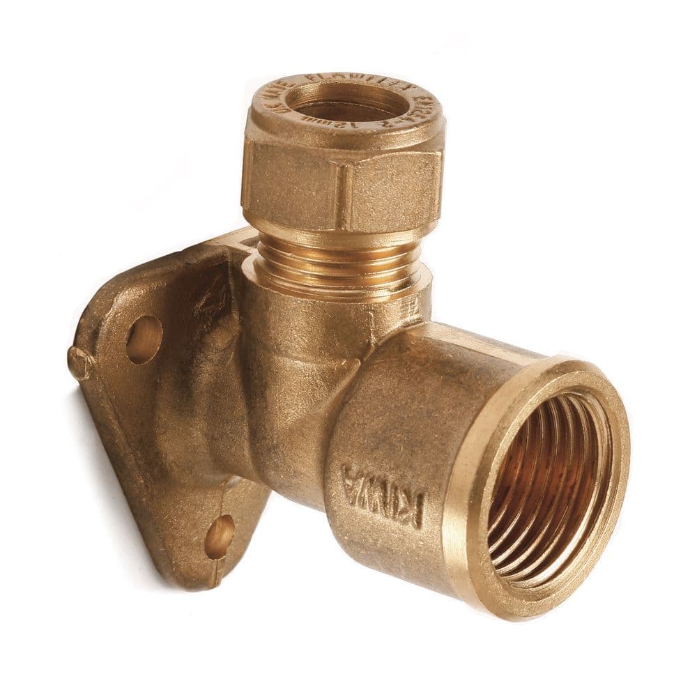 Culasse biconique laiton alimentation tube cuivre 1/2"F x 15 mm vue 1