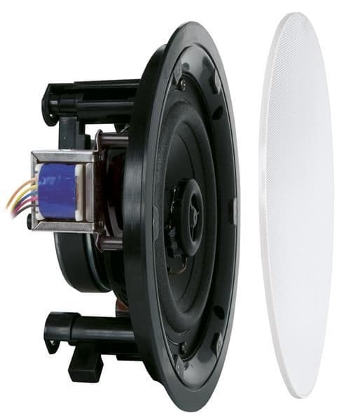 Fl501T, haut-parleur encastrable 2 voies Flatline, 100V, 2.5 - 5 - 10 - 20W, Blanc vue 1