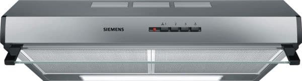 Hotte IQ300 sous-encastrable 60cm, Inox, 3 niveaux, 350m³ / h, 72dB, boutons-poussoirs, 2 PC, Led 4W vue 1