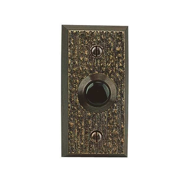Eta 2312 bouton d'appel en saillie texturé bronze vue 1