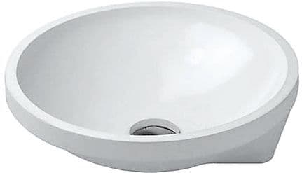 VASQUE A SOUS ENCASTRER ARCHITEC DURAVIT DIAMETRE 400MM SANS PLAGE ROBINET +TROP-PLEIN BLANC vue 1