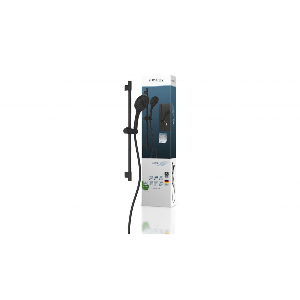 64996 CAPRI Set barre de douche, noir mat vue 1