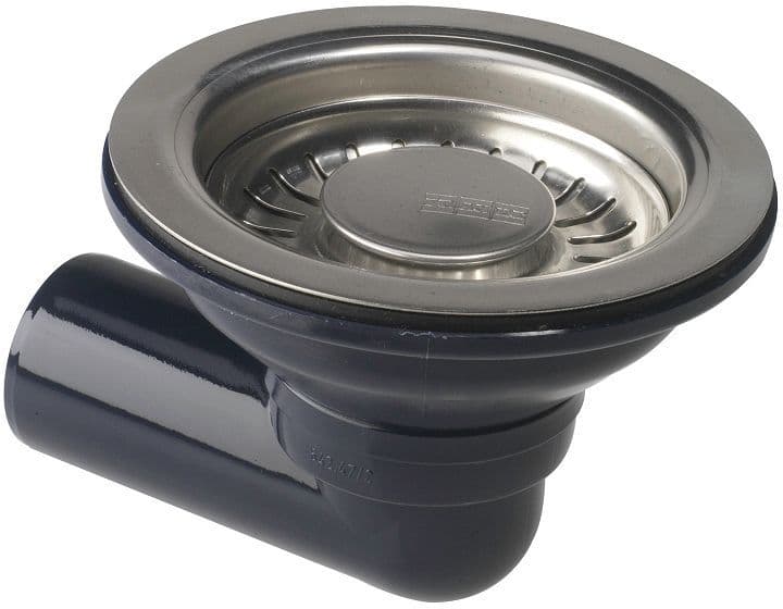 CREPINE SANS TROP-PLEIN NOUVEAU FRANKE 3"1/2 RACCORDEMENT HORIZONTAL VIEUX vue 1