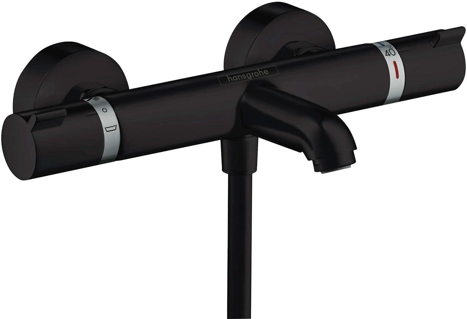 THERMOSTAT BAIN ECOSTAT COMFORT NOIR MAT vue 1