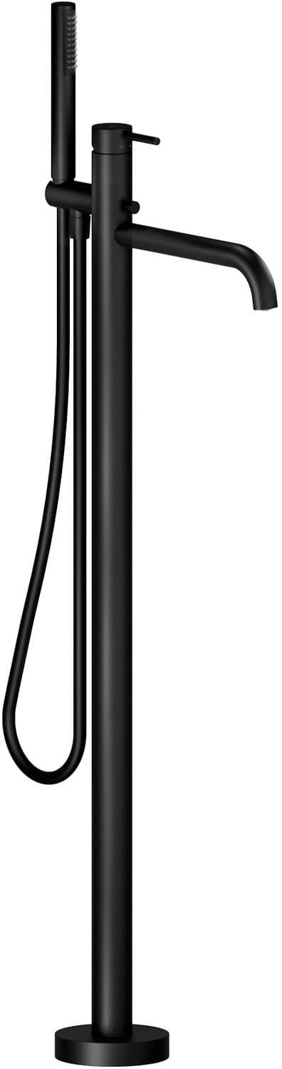 MITIGEUR BAIN LIBRE LIVE NOBILI SANS PIECE ENCASTRE NOIR MAT vue 1
