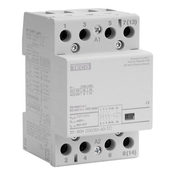 Contacteur 230Vac 63A 4NO vue 1