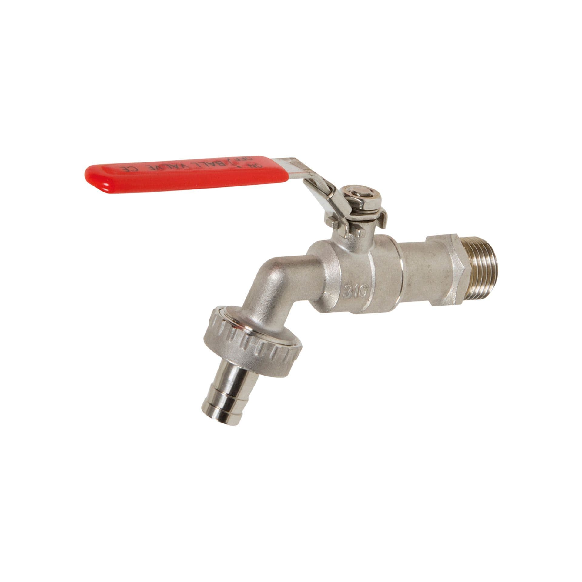 ROBINET DOUBLE SERVICE INOX 1/2 vue 1