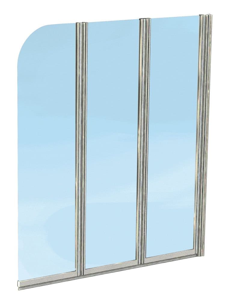 intro Star paroi de bain 3-volets 1200x1400 mm blanc vue 1
