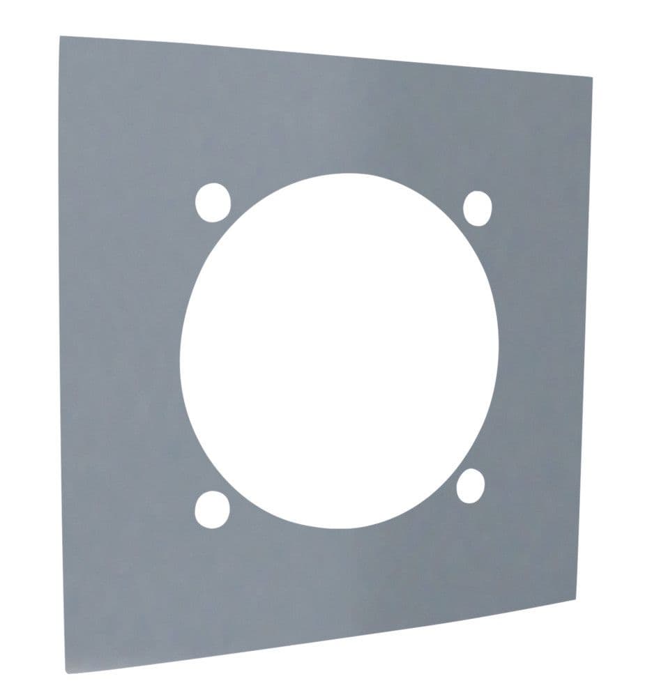 Van Marcke Pro Flex plaque d'obturation inox 316 30x30cm pour flexible D150 vue 1
