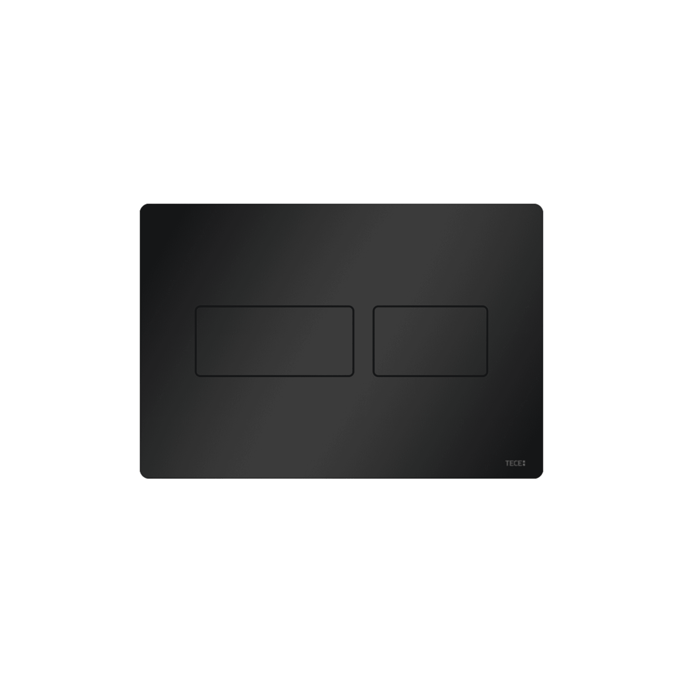 PLAQUE DE DÉCLENCHEMENT WC TECESOLID, DOUBLE TOUCHES, NOIR MAT vue 1