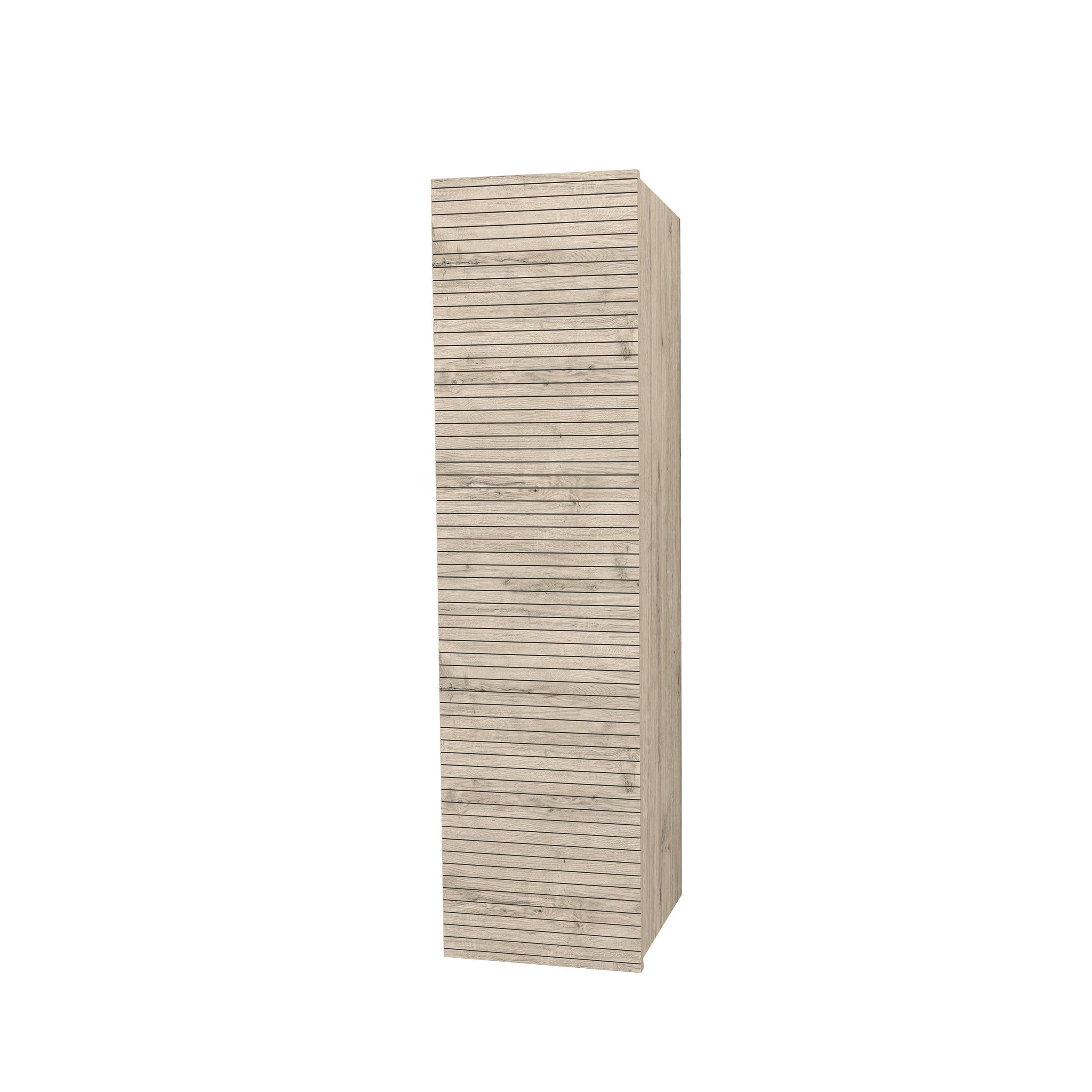 ELITE MEUBLE COLONNE AVEC RELIEF HORIZONTAL (135CM) - BOIS CLAIR vue 1