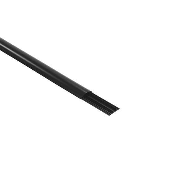 Moulure de sol - 75 x 18mm Noir - longueur 2m - Ral 9017 vue 1