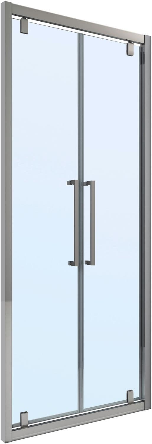 2-PANNEAUX PORTE PIVOTANTE URBAN DESCO COLLECTION 76-79 H200 CLAIRE-CHROME vue 1