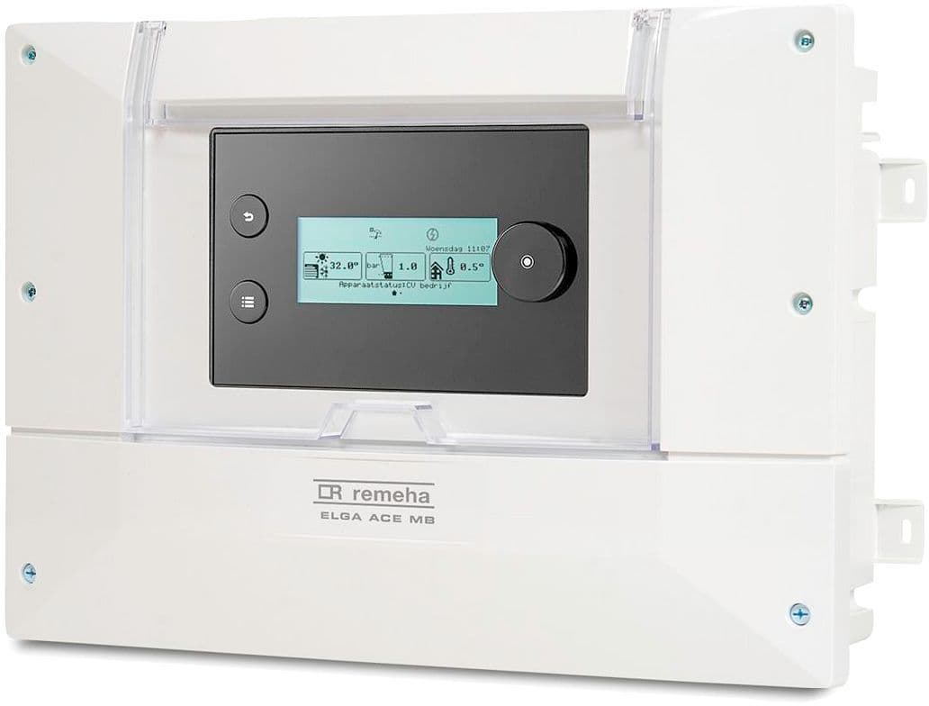 BOÎTIER DE CONTRÔLE POMPE À CHALEUR HYBRIDE AIR/EAU ELGA ACE H MONOBLOC REMEHA vue 1