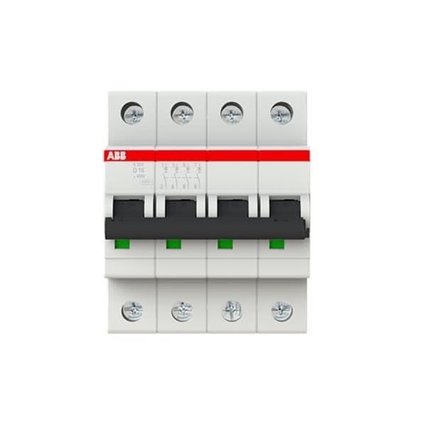 Disjoncteur tétrapolaire 6kA S204 courbe D 16A vue 1