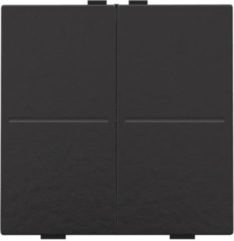 Touche double pour interrupteur sans fil ou bouton - poussoir à 4 boutons de commande Bakelite Black vue 1