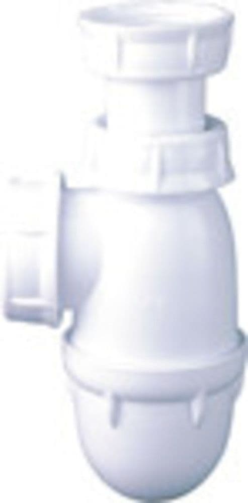 Nicoll siphon bouteille pour lavabo 5/4" D 32 mm PVC blanc vue 1