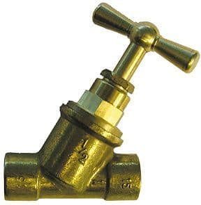 ROBINET D'ARRET A SOUDER LAITON 22MM vue 1