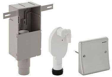 SIPHON A ENCASTRER+PLAQUE MACHINE A LAVER GEB.50/56MM INOX vue 1