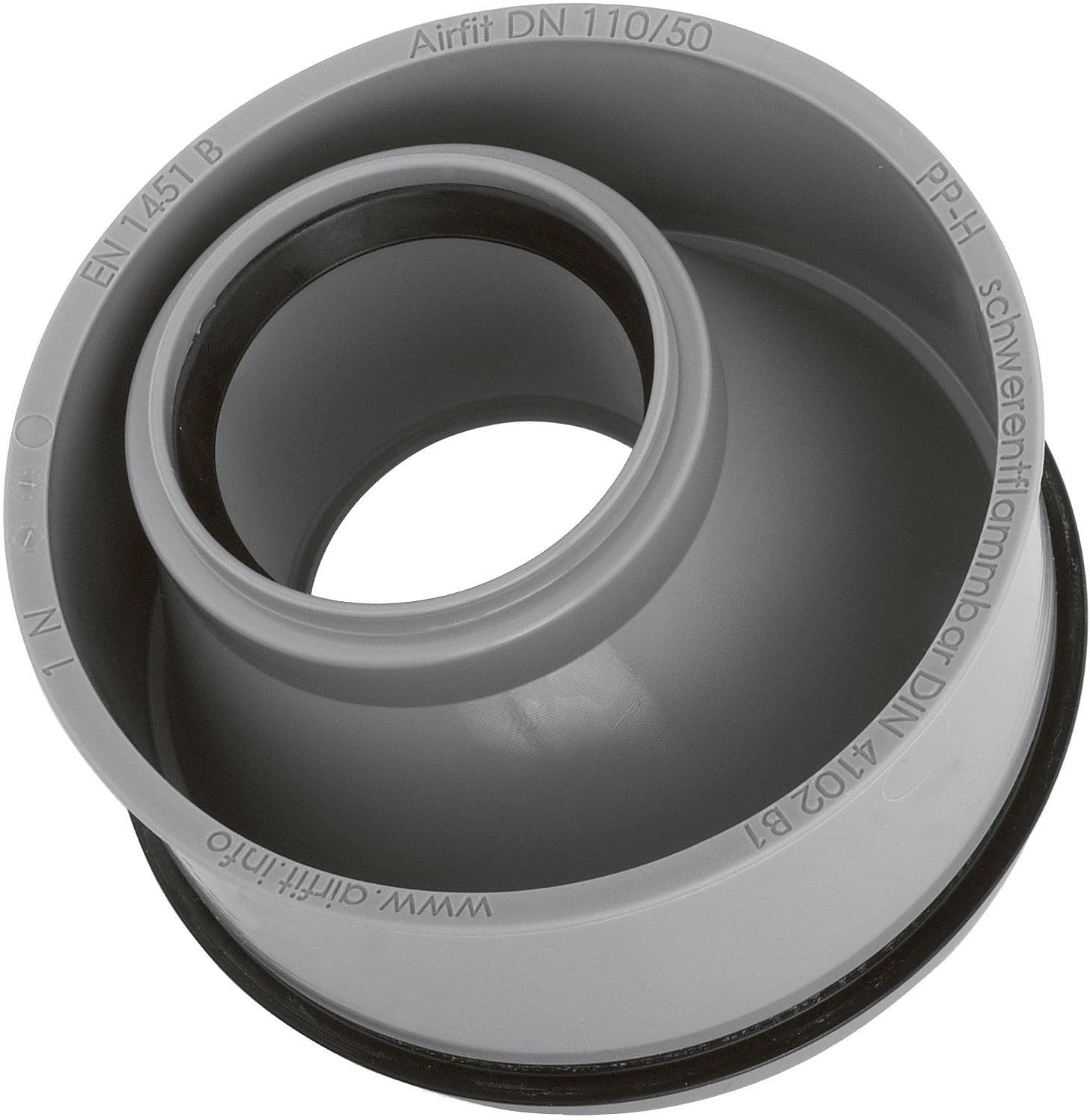 REDUCTION PP-H AVEC CAOUTCHOUC MF AIRFIT 110-90MM vue 1