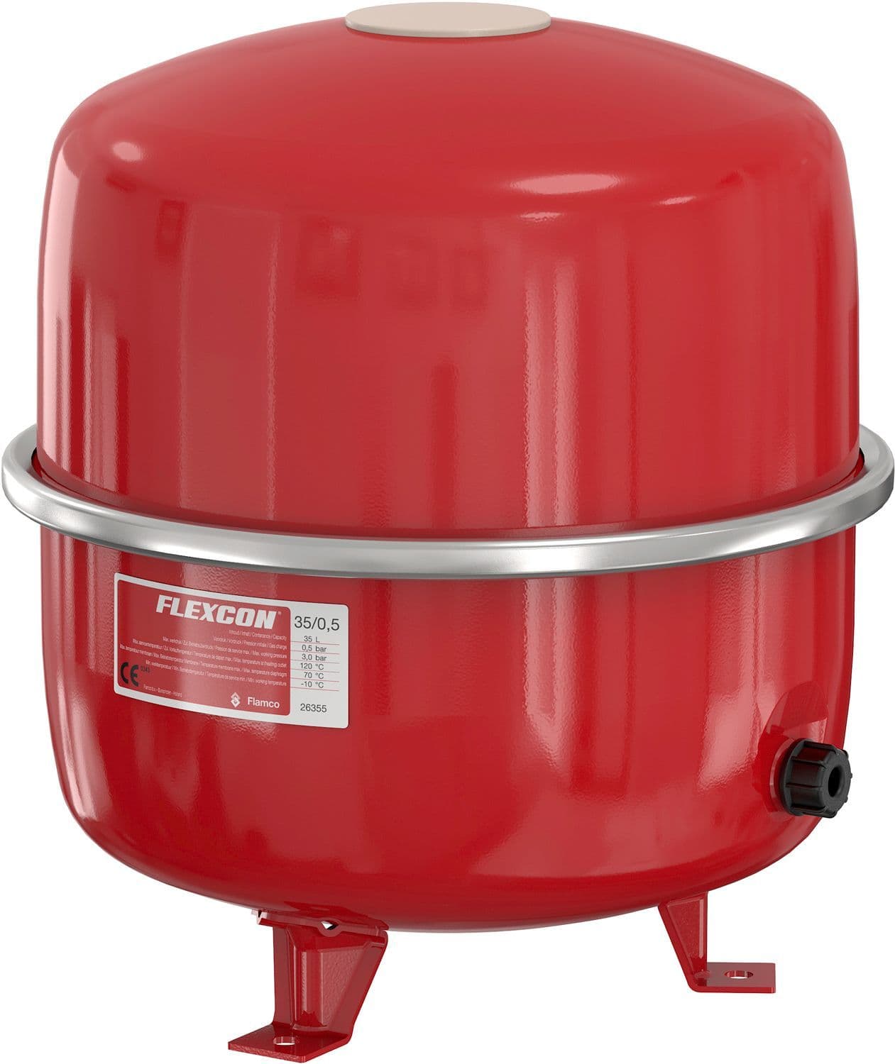 VASE D'EXPANSION CHAUFFAGE CENTRAL FLEXCON FLAMCO 35 1KG vue 1