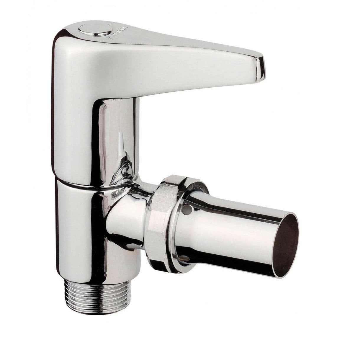 98820610 BENKISER Chasse d'eau pour WC, chromé, 3/4" x M35 x 1,5 mm x 26 mm, avec Levier vue 1