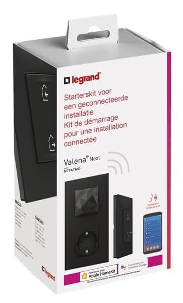 Valena NWN - kit de démarrage avec passerelle + prise Noir vue 1