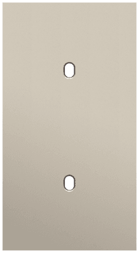 Plaque de recouvrement double, verticale 71 mm d'entraxe, pour deux fonctions de commutation simple, Niko Toggle steel champagne coated vue 1