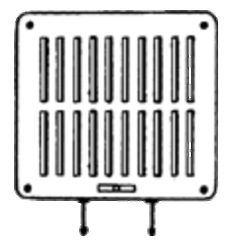 GRILLEVENT 20X20 BLC+CORDE vue 1