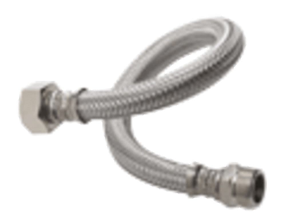 Tuyaux d'alimentation gaine tressée acier L500mm 6/4"MF vue 1