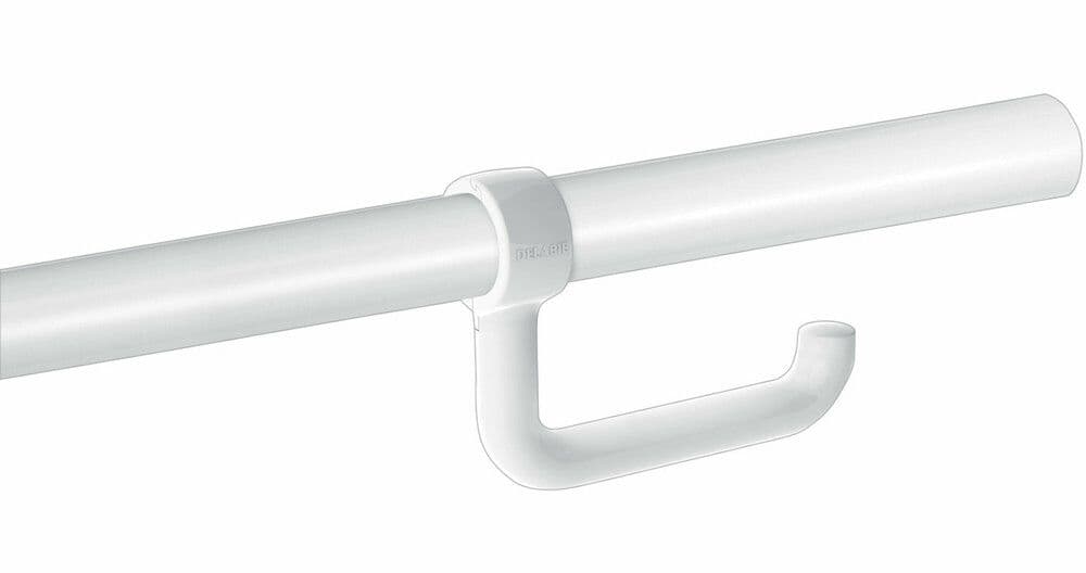 Delabie porte-papier WC pour barre D32-34 nylon blanc vue 1