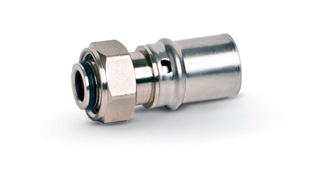 SYSTEMPEX raccord droit per-alu raccord à serrer nicklé 16-M22 vue 1