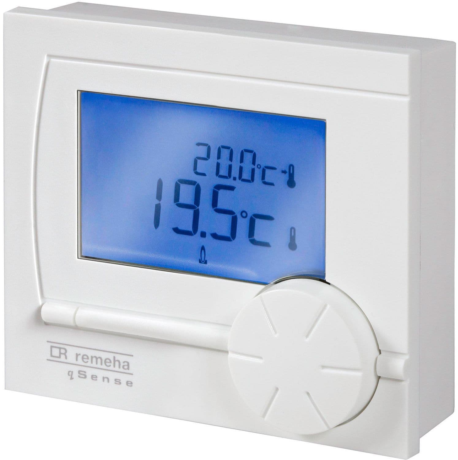 THERMOSTAT D'AMBIANCE MODULANT OPENTHERM SANS HORLOGE QSENSE REMEHA CLASSE V (3%) vue 1