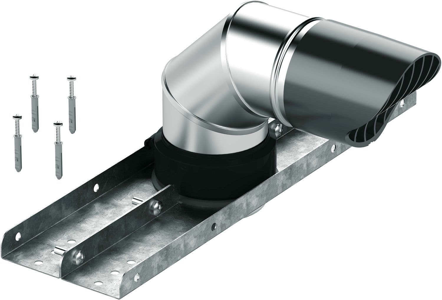 UNIFLOW COUVRE CHEMINEE HORIZONTALE INOX PP FLEX 80MM vue 1