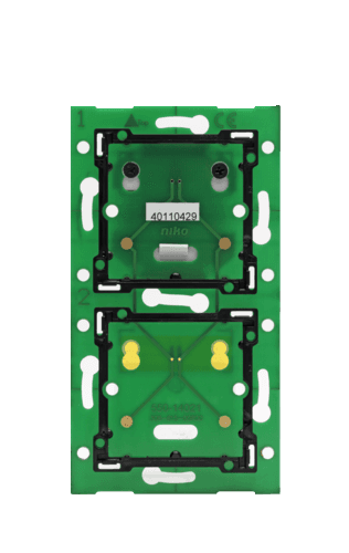 Double vertical platine murale pour Niko Home Control à utiliser avec une unité de raccordement, 60 x 71 mm vue 1