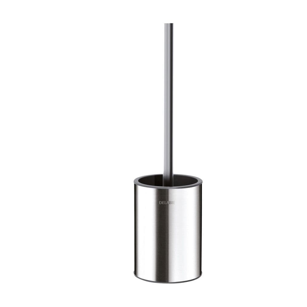 Delabie porte à balai WC sans couvercle inox 304 poli satiné blocage antivol vue 1